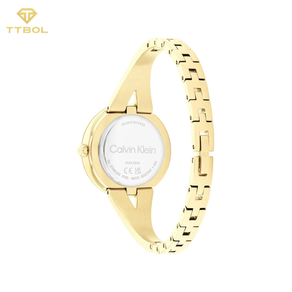 ساعت مچی زنانه کلوین کلین طلایی Calvin Klein 25100027