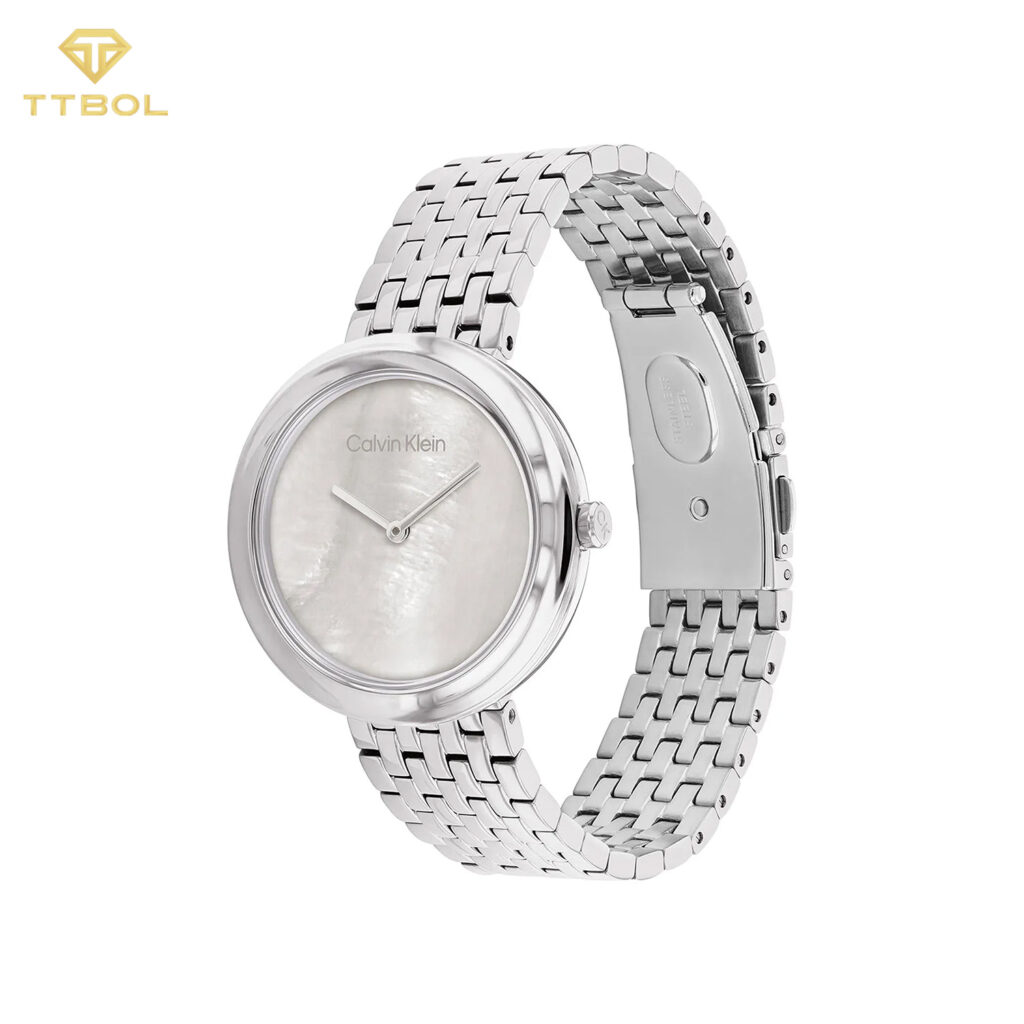 ساعت مچی زنانه کلوین کلین صفحه صدفی Calvin Klein 25200320
