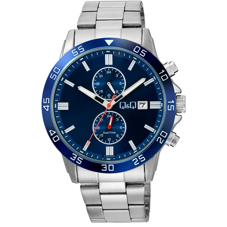 ساعت مچی مردانه کیو اند کیو دو زمانه Q&Q C73A-001PY