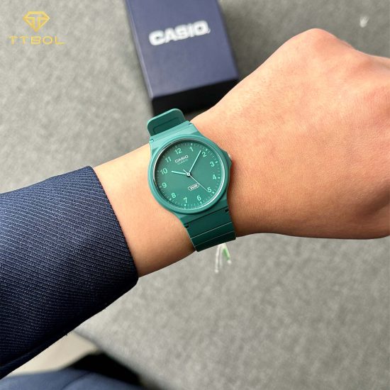 ساعت مچی زنانه کاسیو صفحه سبز CASIO MQ-24B-3B