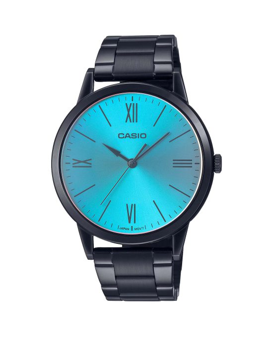 ساعت مچی مردانه کاسیو شیشه رنگی CASIO MTP-E600B-2B