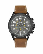 ساعت مچی مردانه کت سه موتوره بند چرم CATERPILLAR PU.153.35.517