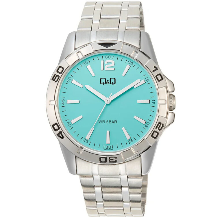 ساعت مچی مردانه کیو اند کیو صفحه تیفانی Q&Q Q60A-002PY