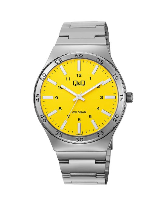 ساعت مچی مردانه کیو کیو صفحه زرد Q&Q Q70B-003PY