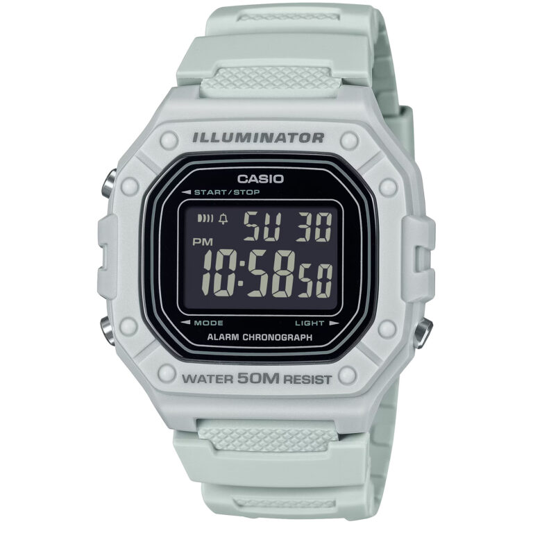 ساعت مچی کاسیو مدل CASIO W-218H-8BV دیجیتال مردانه ضد آب سفید