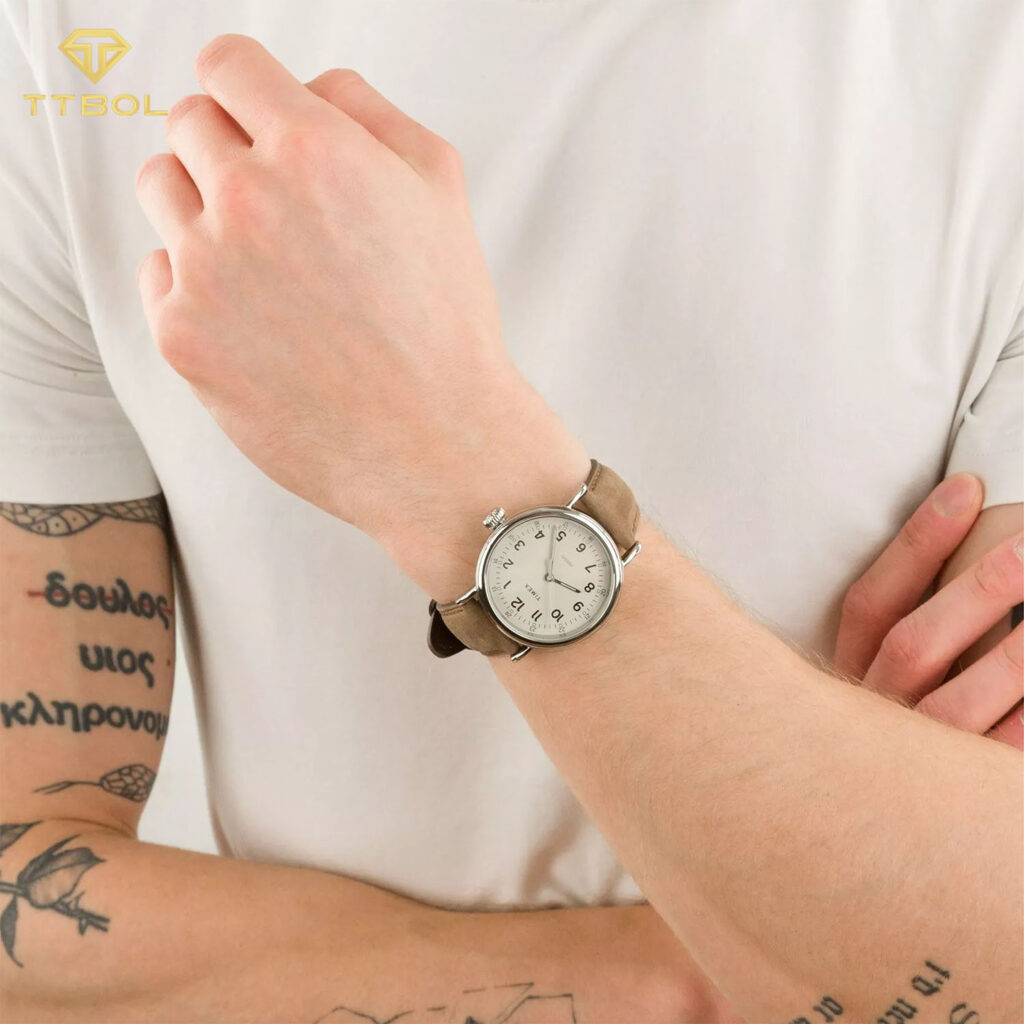 ساعت مچی مردانه تایمکس بند چرمی TIMEX TW2V27800