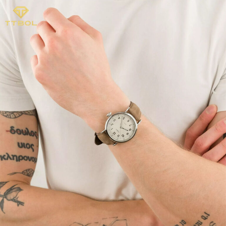 ساعت مچی مردانه تایمکس بند چرمی TIMEX TW2V27800