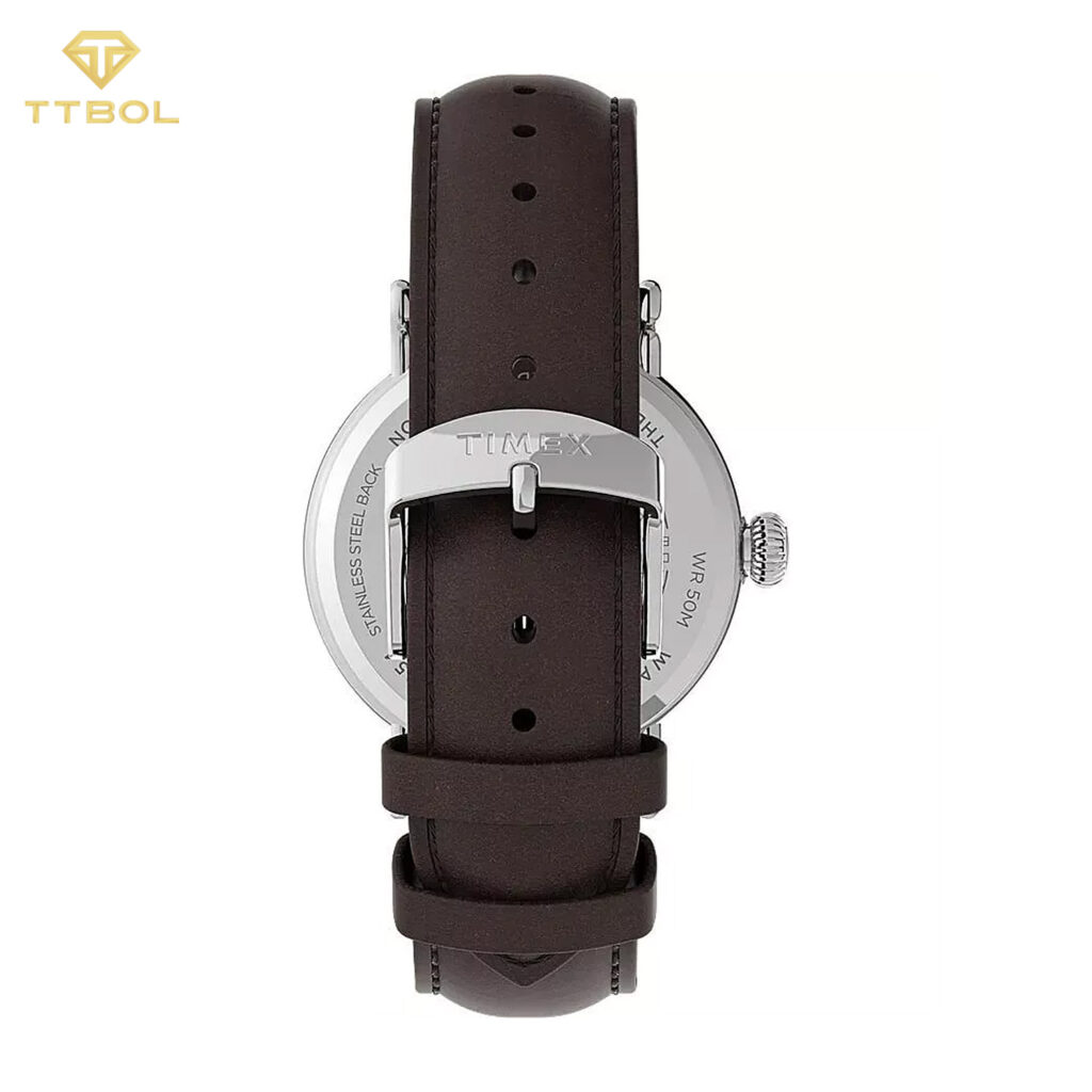 ساعت مچی مردانه تایمکس بند قهوه ای TIMEX TW2V27800