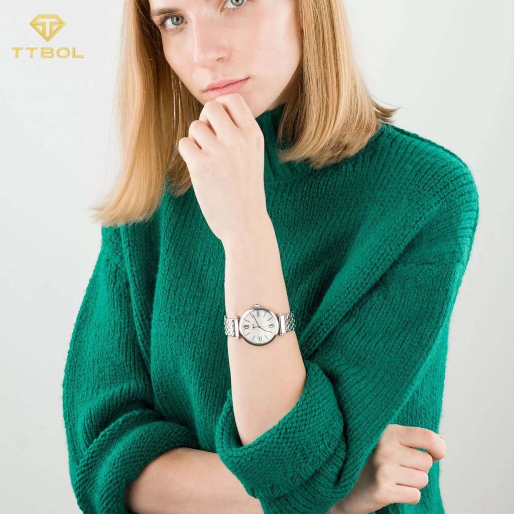 ساعت مچی زنانه تایمکس صفحه صدفی TIMEX TW2T79300