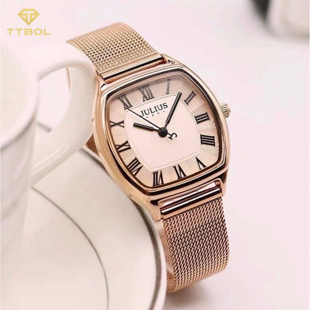 ساعت مچی زنانه جولیوس صفحه مربعی JULIUS JA-1242B