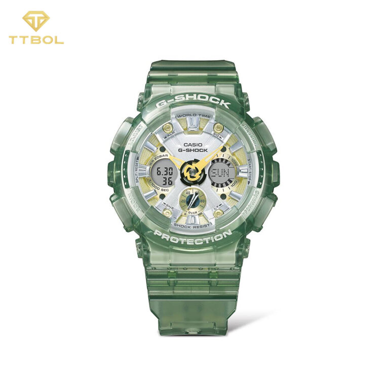ساعت مچی دخترانه کاسیو جیشاک بند سبز CASIO G-SHOCK GMA-S120GS-3A