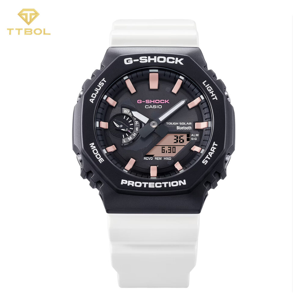 ساعت مچی مردانه کاسیو جیشاک سفید CASIO G-SHOCK GA-B2100CD-1A7