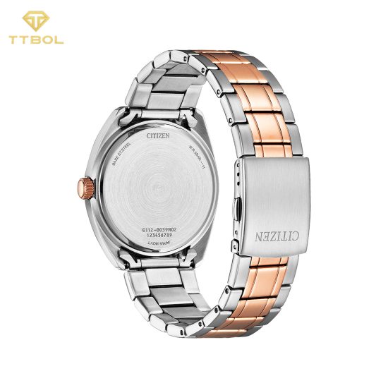 ساعت مچی مردانه سیتیزن بند سیلور رزگلد رنگ CITIZEN BI5104-57L