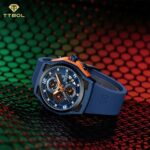 ساعت مچی مردانه ناوی فورس بند سیلیکونی سرمه ای NAVIFORCE NF8051T B/BE/BE