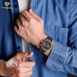 ساعت مچی مردانه ناوی فورس سه موتور کرنوگراف NAVIFORCE NF8049 B/RG/B