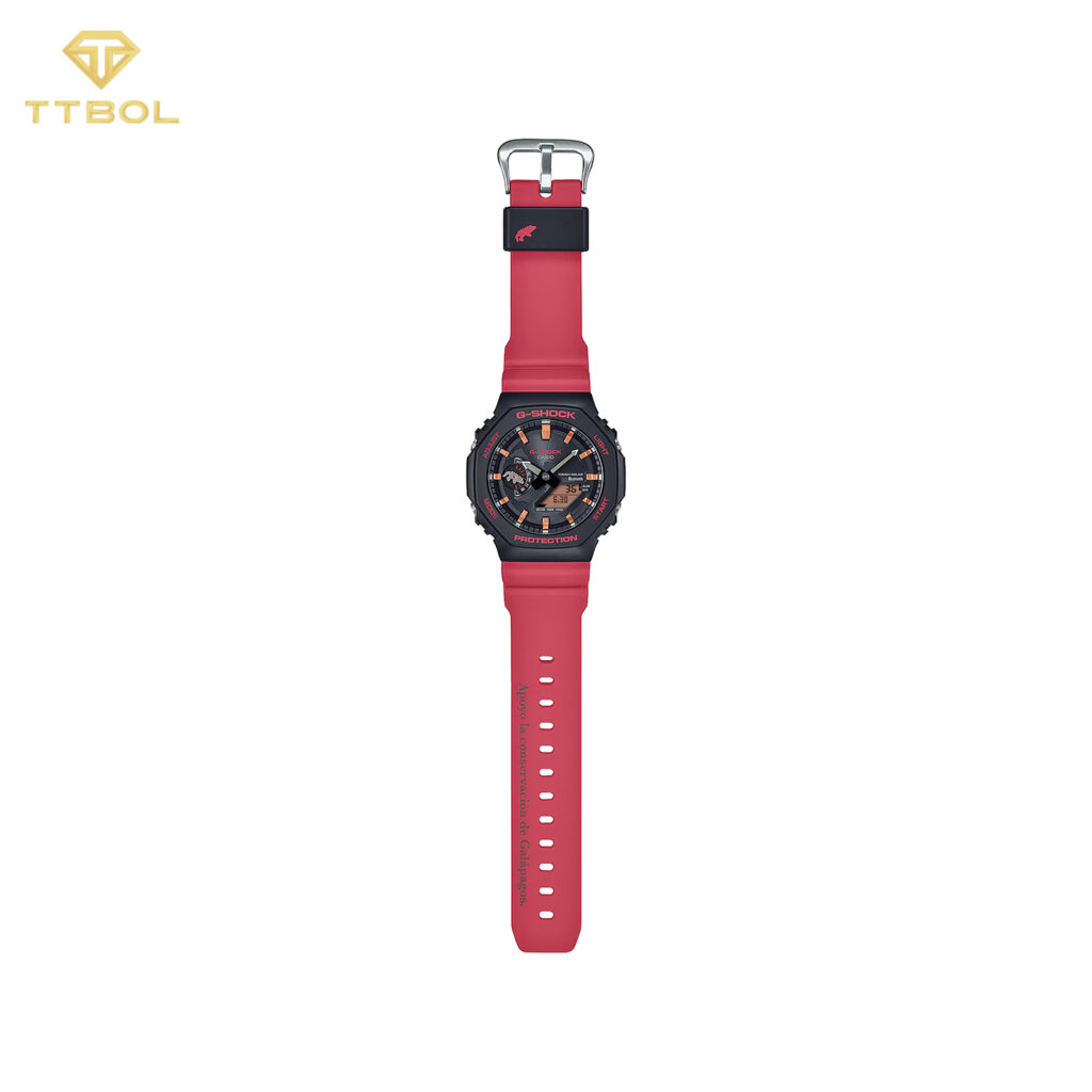 ساعت مچی مردانه کاسیو جیشاک بند قرمز CASIO G-SHOCK GA-B2100CD-1A4