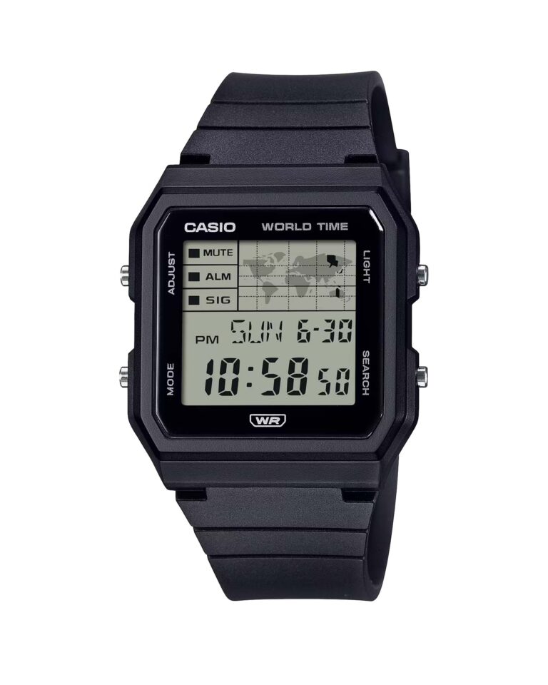 ساعت مچی زنانه کاسیو مدل CASIO LF-30W-1A با بند رزینی مشکی و طراحی دیجیتال ساده