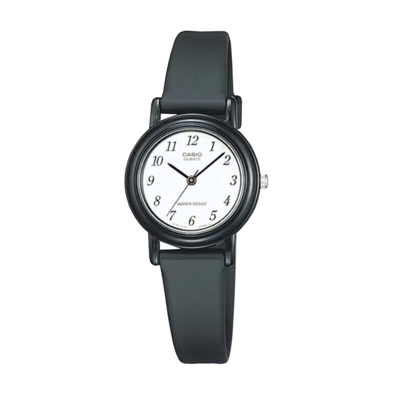 ساعت مچی زنانه کاسیو مدل CASIO LQ-139BMV-1B با طراحی کلاسیک و بند رزینی مشکی