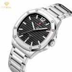 ساعت مچی مردانه ناوی فورس سیلور مشکی NAVIFORCE NF9243S S/B