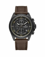 ساعت مچی مردانه ناوی فورس کرنوگراف بند چرم NAVIFORCE NF8075 B/B/D.BN