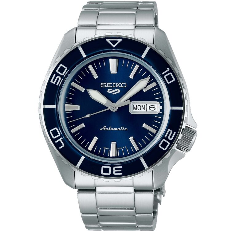 ساعت مچی اتوماتیک مردانه سیکو 5 صفحه سرمه ای SEIKO 5 SRPK97