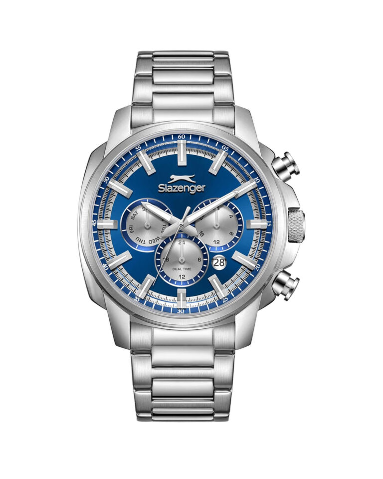 ساعت مچی مردانه اسلازنجر تمام استیل سه موتوره SLAZENGER SL.09.2479.2.02