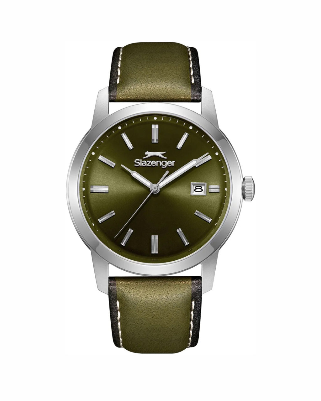 ساعت مچی مردانه اسلازنجر بند چرم تک موتوره SLAZENGER SL.09.2496.1.03