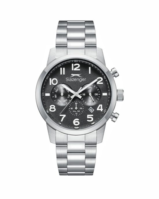 ساعت مچی مردانه اسلازنجر فول استیل سه موتوره SLAZENGER SL.09.2499.2.01