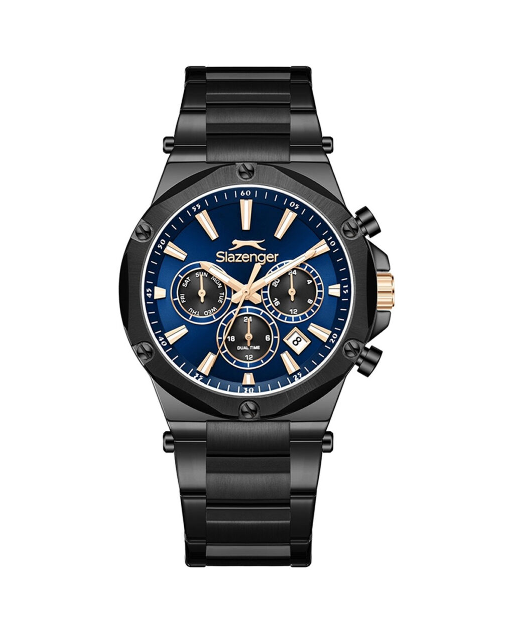 ساعت مچی مردانه اسلازنجر فول استیل سه موتوره SLAZENGER SL.09.2501.2.03