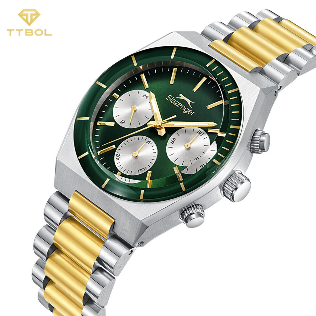 ساعت مچی مردانه اسلازنجر صفحه سبز SLAZENGER SL.09.2484.2.03