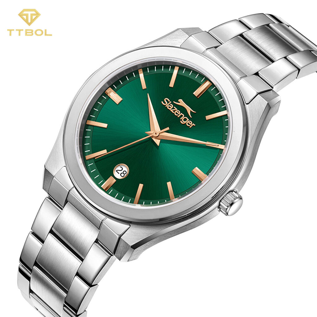 ساعت مچی مردانه اسلازنجر صفحه سبز SLAZENGER SL.09.2485.1.03