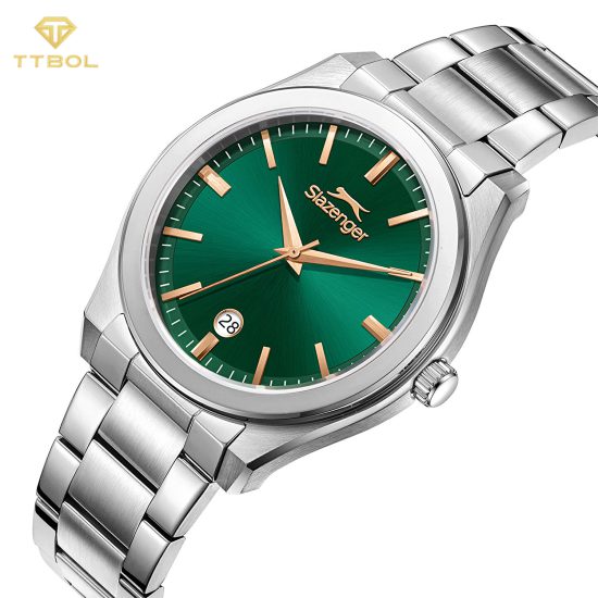 ساعت مچی مردانه اسلازنجر صفحه سبز SLAZENGER SL.09.2485.1.03