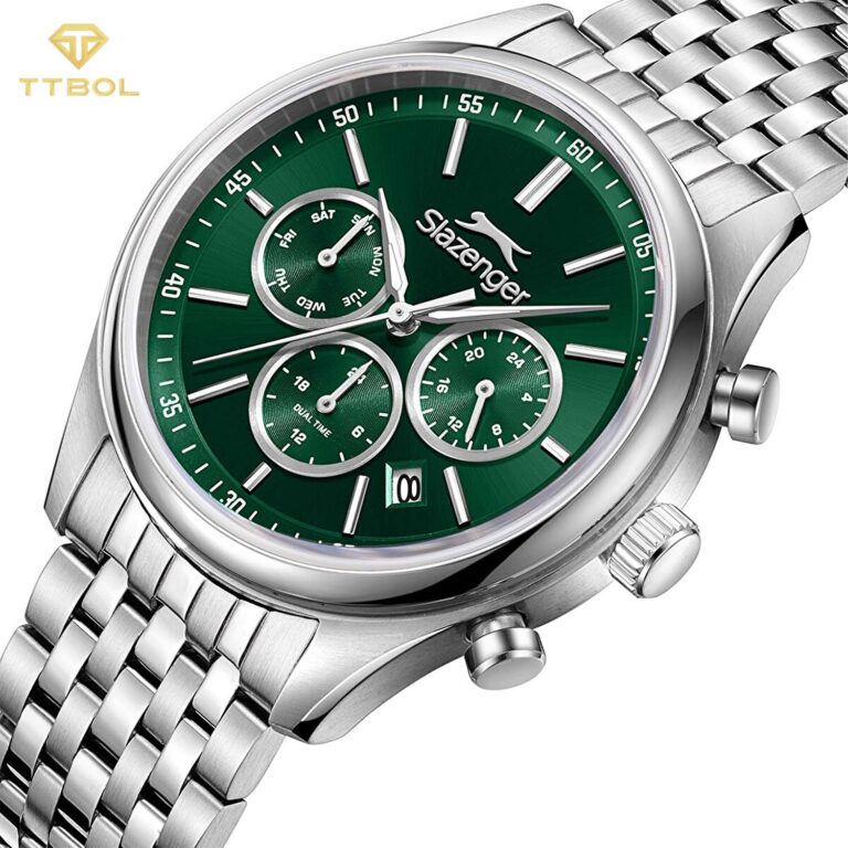ساعت مچی مردانه اسلازنجر صفحه سبز SLAZENGER SL.09.2487.2.01