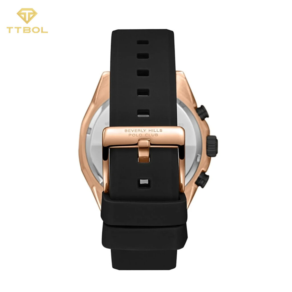 ساعت مچی مردانه بورلی هیلز پولو کلاب بند سیلیکونی مشکی BEVERLY HILLS POLO CLUB BP3730X.461