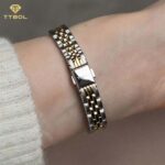 ساعت مچی زنانه تایمکس بند سیلور طلایی TIMEX TW2W90900