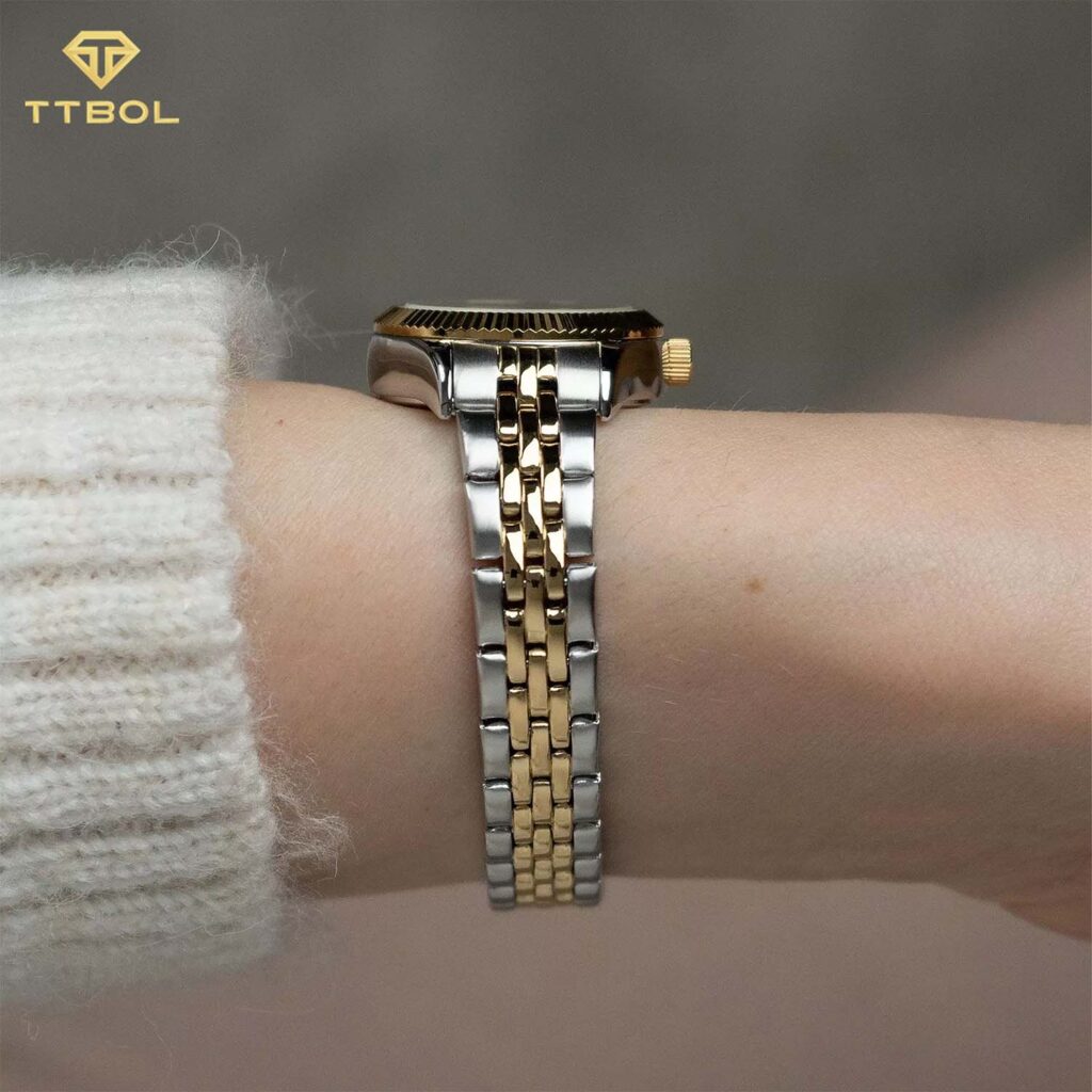 ساعت مچی زنانه تایمکس بند رولکسی TIMEX TW2W90900