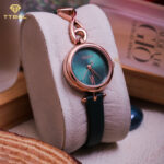 ساعت مچی زنانه جولیوس بند چرم سبز JULIUS JA-1351C