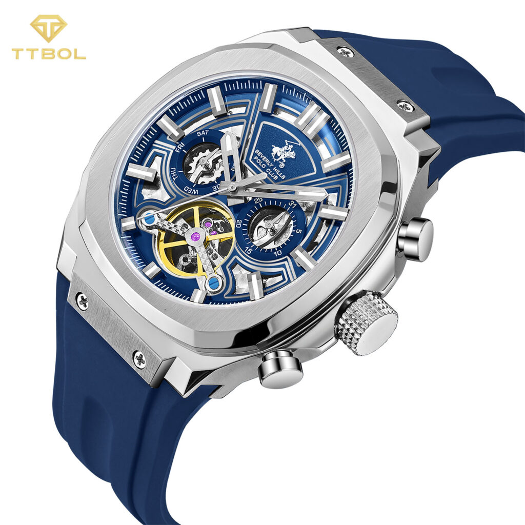 ساعت مچی مردانه بورلی هیلز پولو کلاب صفحه اسکلتون BEVERLY HILLS POLO CLUB BP3750X.399