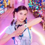 ساعت سفید دخترانه کاسیو بر روی مچ دست – مدل BGA-280DN-7A