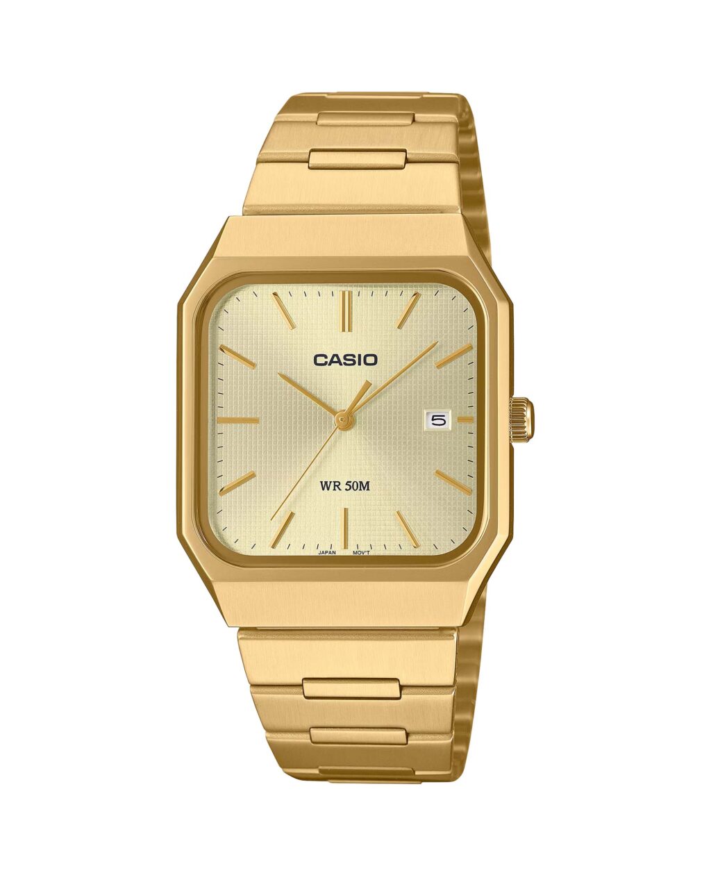 ساعت مچی مردانه کاسیو مدل CASIO MTP-B185G-9AV طلایی