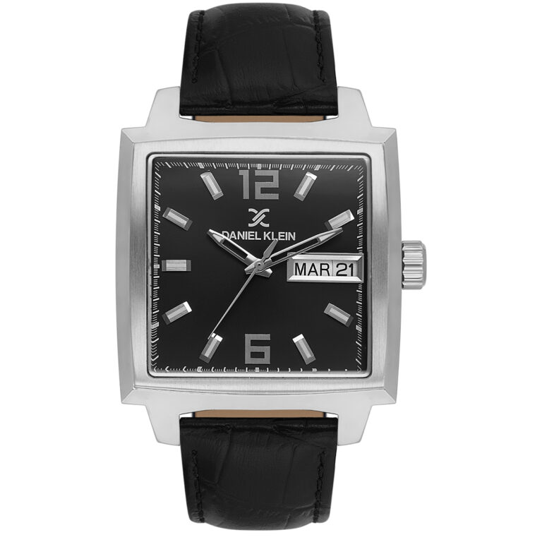 ساعت مچی مردانه دنیل کلین بند چرم چهارگوش DANIEL KLEIN DK.1.13991-2