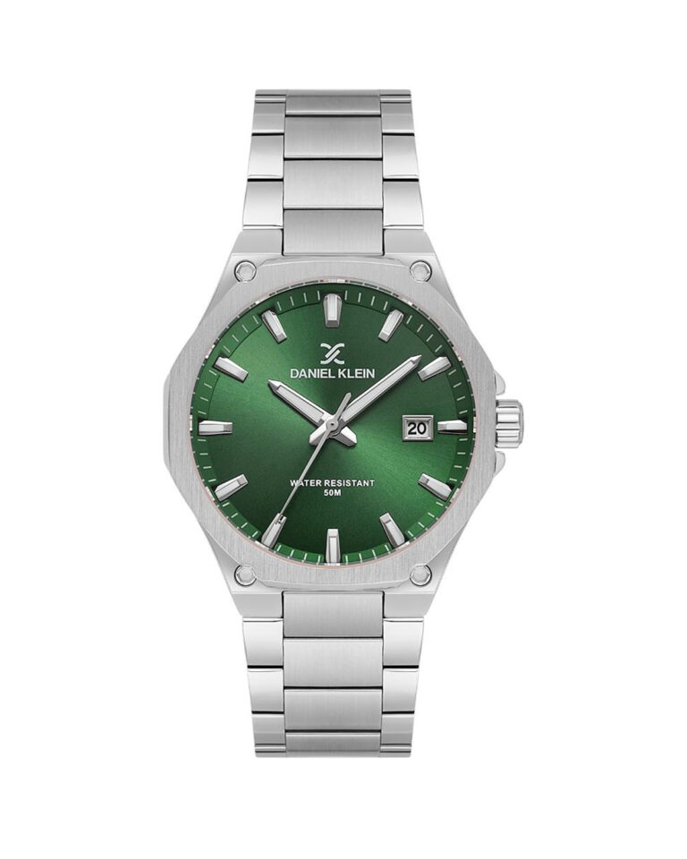 ساعت مچی مردانه دنیل کلین تمام استیل صفحه سبز DANIEL KLEIN DK.1.13999-4