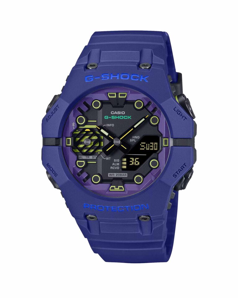 ساعت مچی مردانه جیشاک CASIO G-SHOCK GA-B001CBR-2A نمای جلو، دیجیتال و اسپرت