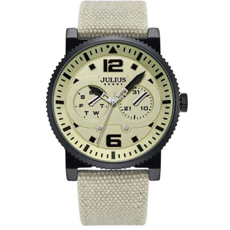 ساعت مچی مردانه جولیوس بند برزنتی JULIUS JAH-115A