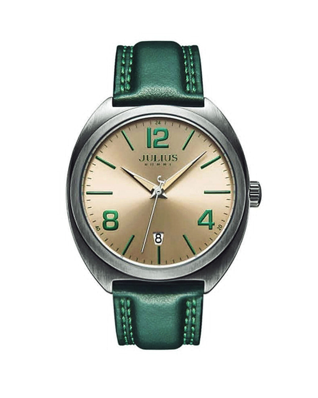 ساعت مچی مردانه جولیوس بند چرم سبز JULIUS JAH-122A