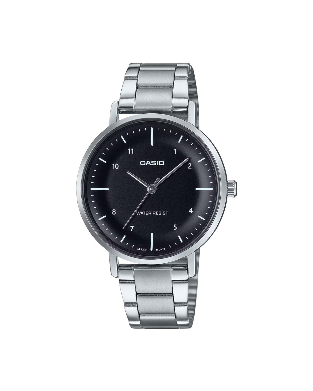 ساعت مچی زنانه کاسیو CASIO LTP-VT03D-1B با بدنه استیل و صفحه مشکی