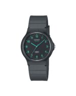 تصویر اصلی ساعت MQ-24B-8B: عکس ساعت زنانه کاسیو با صفحه خاکستری و بند مشکی از نمای جلو