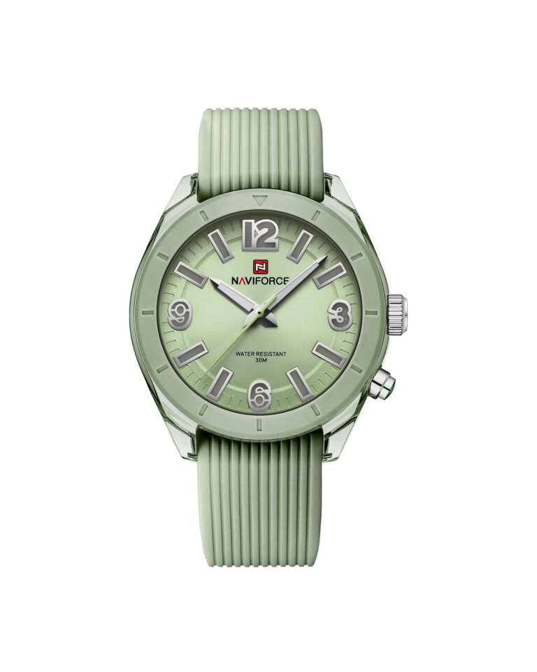 ساعت مچی زنانه ناوی فورس بند رابر NAVIFORCE NF7103 GN/GN