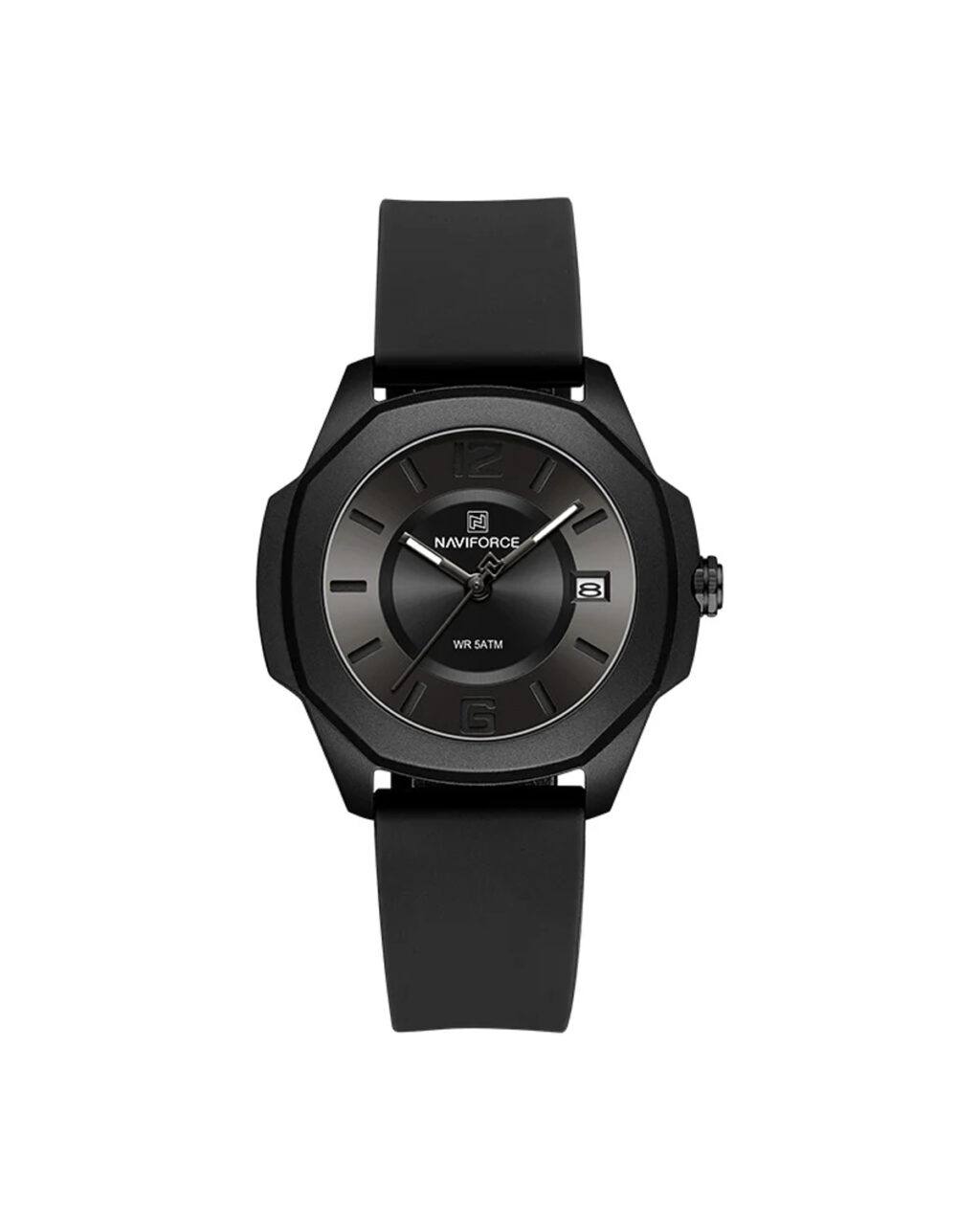 ساعت مچی زنانه ناوی فورس بند رابر ضد آب NAVIFORCE NF7107 B/B