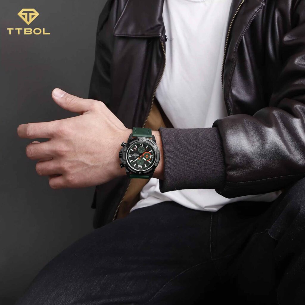ساعت مچی مردانه ناوی فورس اصل NAVIFORCE NF8074 B/GN/GN
